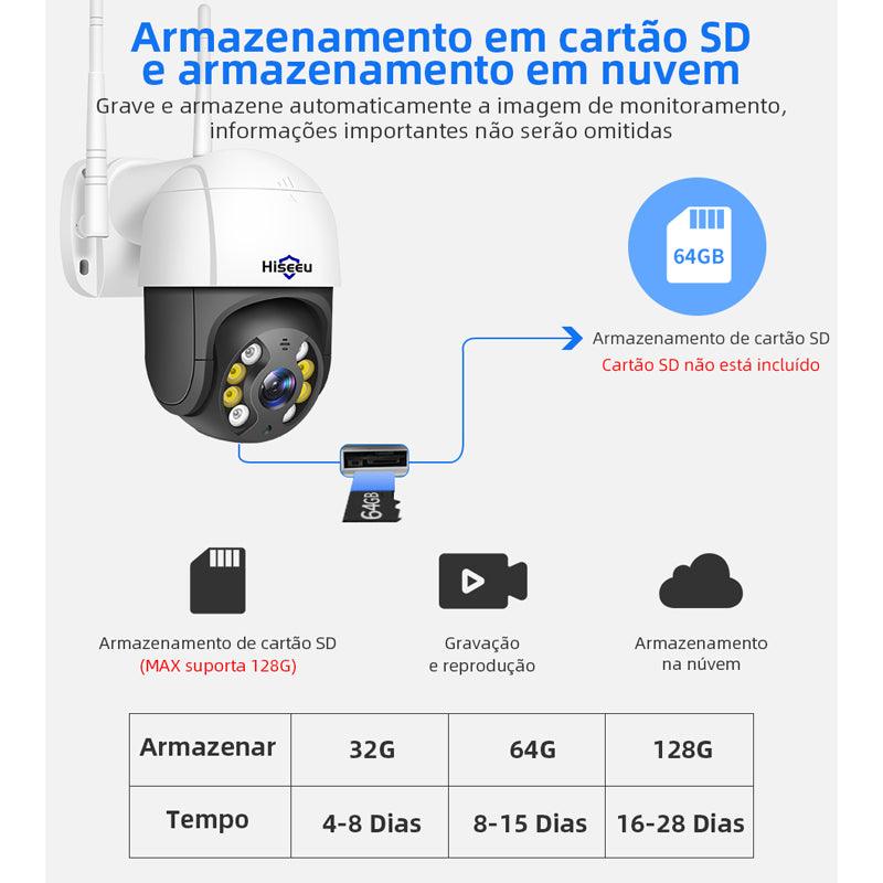 Câmera de Segurança Externa Prova D'água