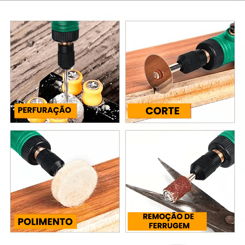 Kit de Ferramentas Rotativas sem Fio