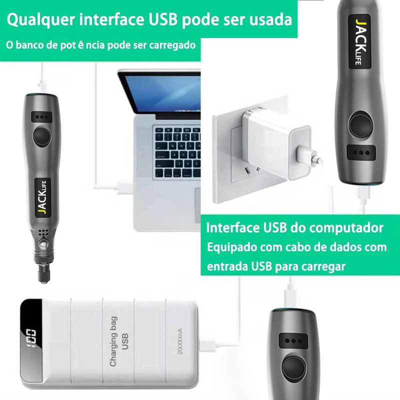 Kit de Ferramentas Rotativas sem Fio