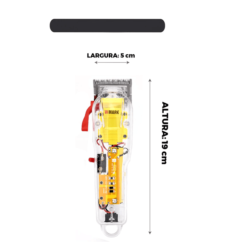 máquina de corte de cabelo  Wmark estilo transparente